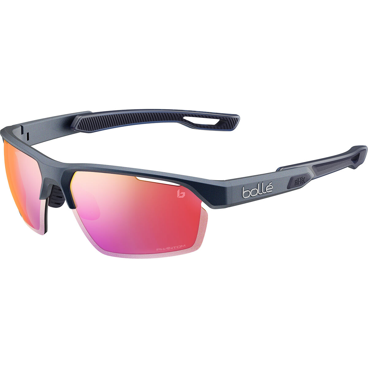 Bolle Victus Pro Sunglasses Size 66 Steel Blue Metallic Phantom Clear Lava Photochromic